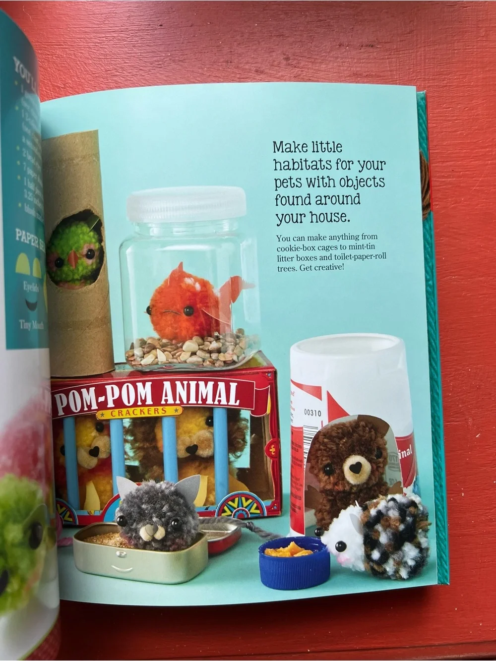 Mini Pom-Pom Pets Craft Book – Colorful Pom-Pom Animals #craftcore